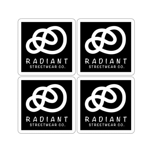 4 Pack Radiant Logo Stickers